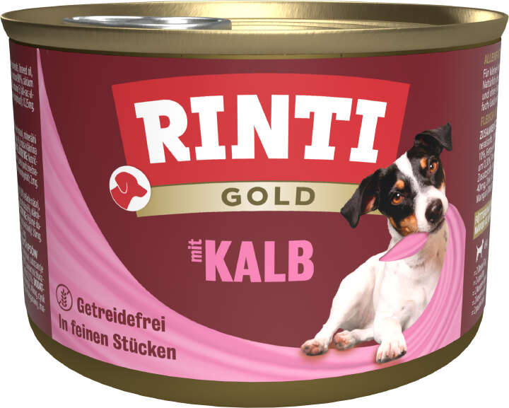 RINTI Hunde-Nassfutter Gold Kalbsstückchen